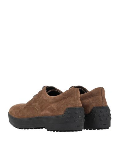 Tod's Lace-up Shoes In Beige