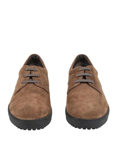 Tod's Lace-up Shoes In Beige