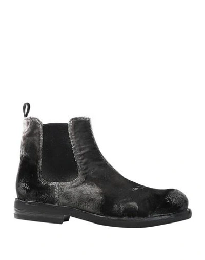 Shop Emporio Armani Ankle Boots In Grey