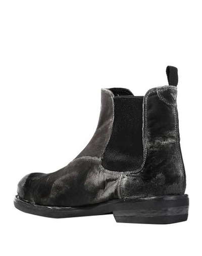 Shop Emporio Armani Ankle Boots In Grey