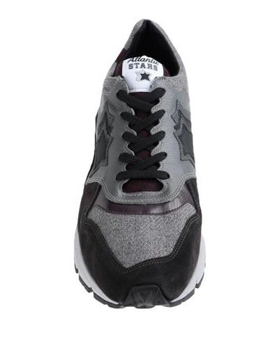Shop Atlantic Stars Polaris Man Sneakers Grey Size 7 Soft Leather, Synthetic Fibers