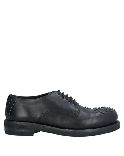 Shop Emporio Armani Lace-up Shoes In Black