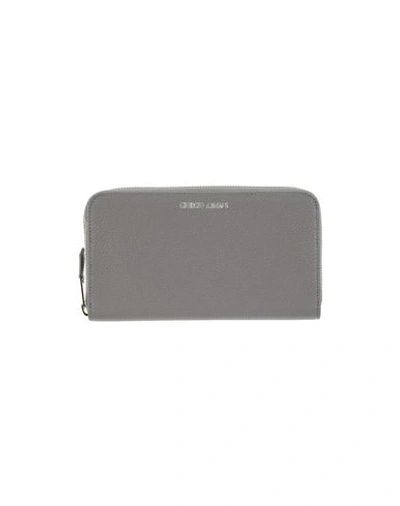 Shop Giorgio Armani Wallet In Grey