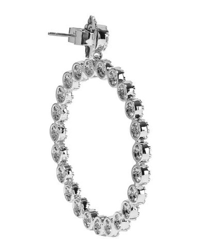 Shop Cz By Kenneth Jay Lane Earrings In Silver