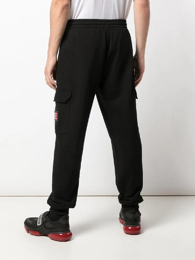 Shop Burberry Pantalone In Cotone In Black