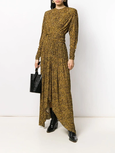 Shop Isabel Marant Jucienne Leopard Print Dress In Animalier