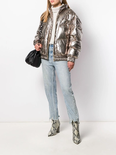 Shop Isabel Marant Étoile Kristen Puffer Jacket In Bronze