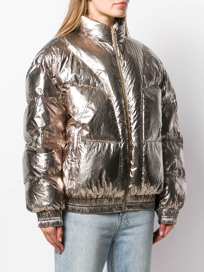 Shop Isabel Marant Étoile Kristen Puffer Jacket In Bronze