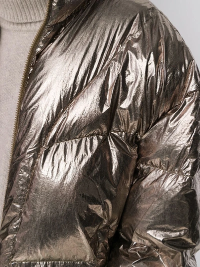 Shop Isabel Marant Étoile Kristen Puffer Jacket In Bronze