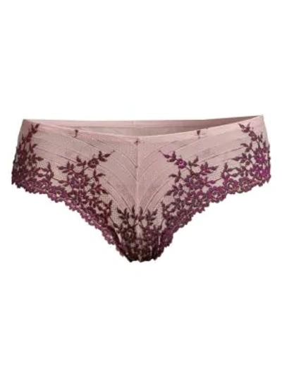 Shop Wacoal Embrace Lace Panties In Pickled Beet