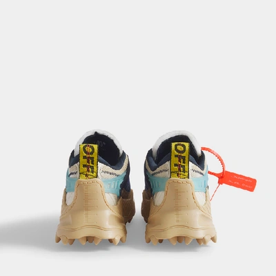 Shop Off-white Odsy-1000 Trainers In Nude And Blue Calf Leather