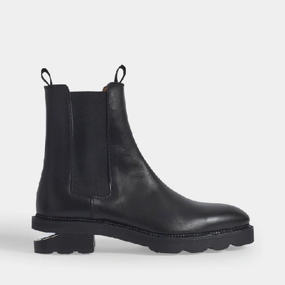Shop Alexander Wang Low-heeled Andie Cut-out Boots In Black Box Calf Leather