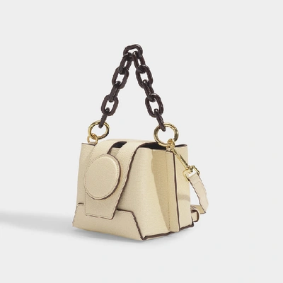 Shop Yuzefi Daria Handbag In Vanilla Calfskin