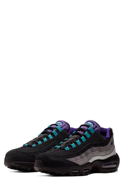 Shop Nike Air Max 95 Lv8 Sneaker In Black/ Court Purple/ Teal