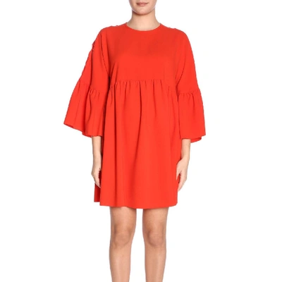 Shop Pinko Red Polyester Dress