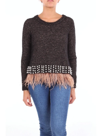 Shop Alysi Black Wool Sweater
