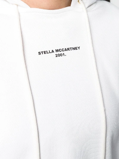 Shop Stella Mccartney Cotton Hoodie In White