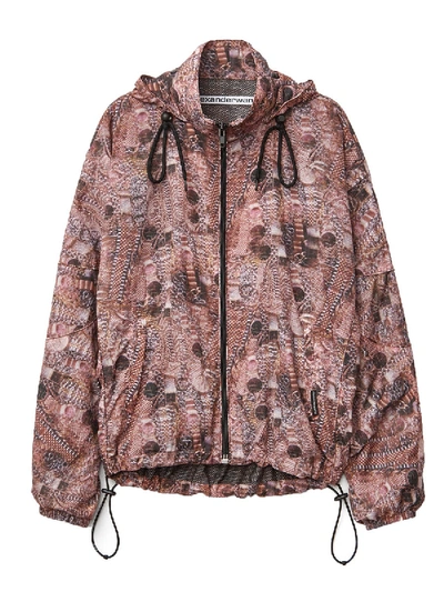 Shop Alexander Wang Hustler Print Nylon Track Jacket