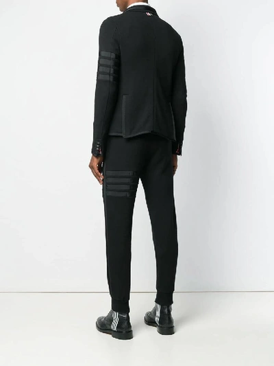 Shop Thom Browne 4-bar Jersey Suit Black