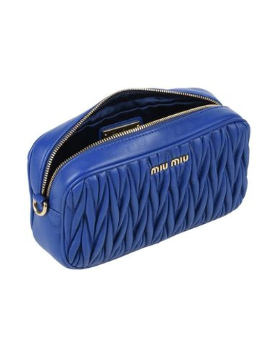 Shop Miu Miu Backpack & Fanny Pack In Blue