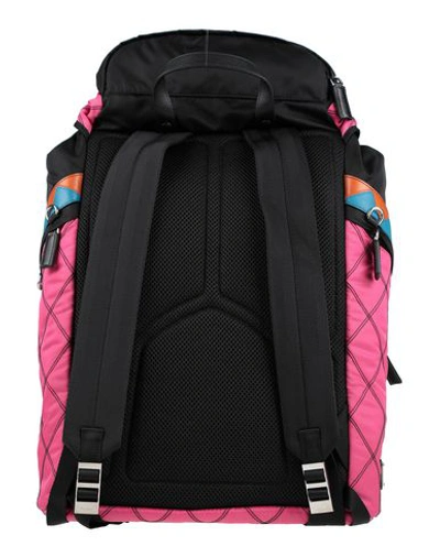 Shop Prada Backpack & Fanny Pack In Fuchsia
