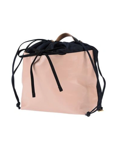 Shop Marni Backpack & Fanny Pack In Pale Pink