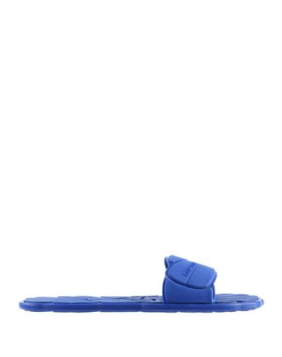 Shop Miu Miu Sandals In Blue