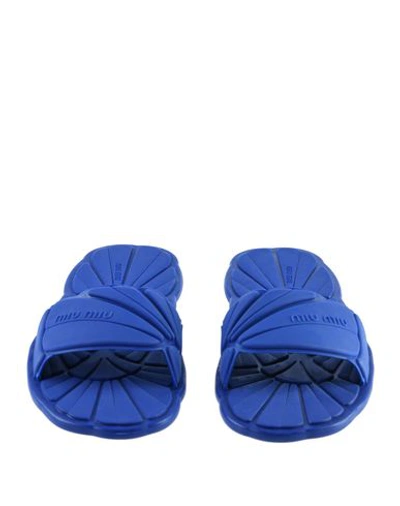Shop Miu Miu Sandals In Blue