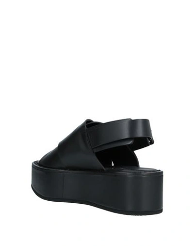 Shop Ann Demeulemeester Sandals In Black