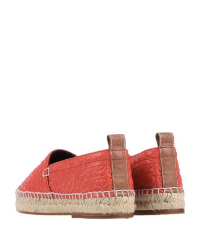 Shop Loewe Espadrilles In Red