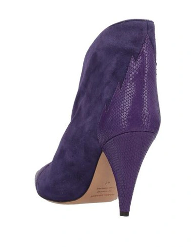 Shop Isabel Marant Ankle Boot In Purple
