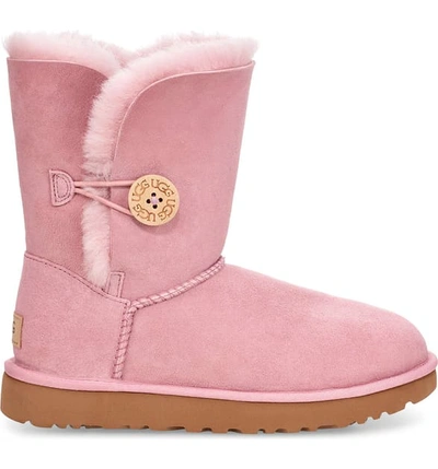 Shop Ugg Bailey Button Ii Boot In Pink Crystal Suede