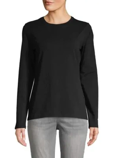 Shop Saks Fifth Avenue Long-sleeve T-shirt In Black