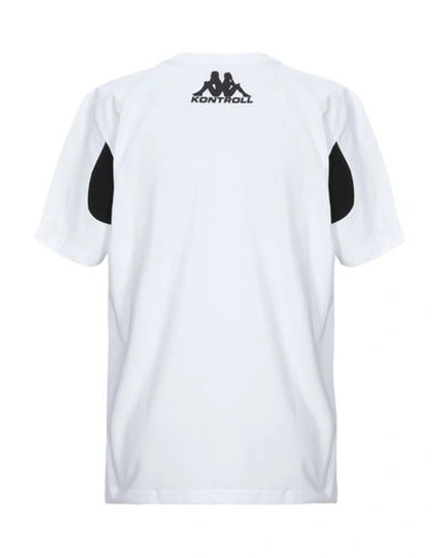Shop Kappa Kontroll Man T-shirt White Size S Cotton