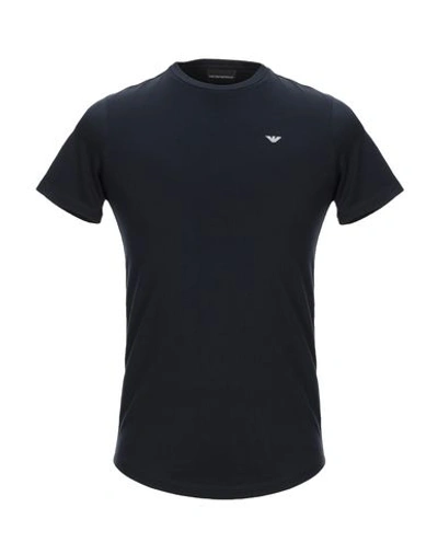 Shop Emporio Armani T-shirts In Dark Blue