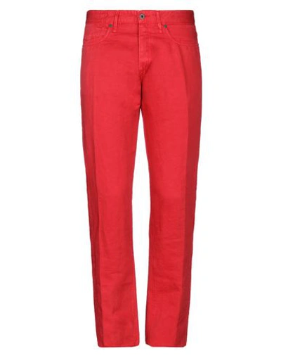 Shop Incotex Pants In Red