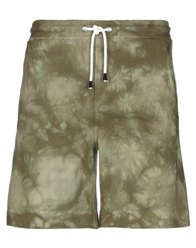 Shop Just Cavalli Shorts & Bermuda In Military Green