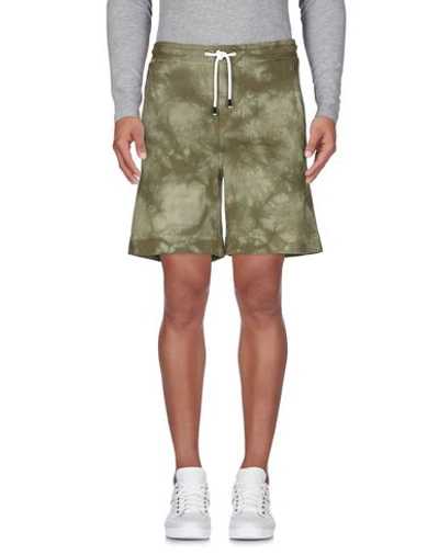 Shop Just Cavalli Shorts & Bermuda In Military Green