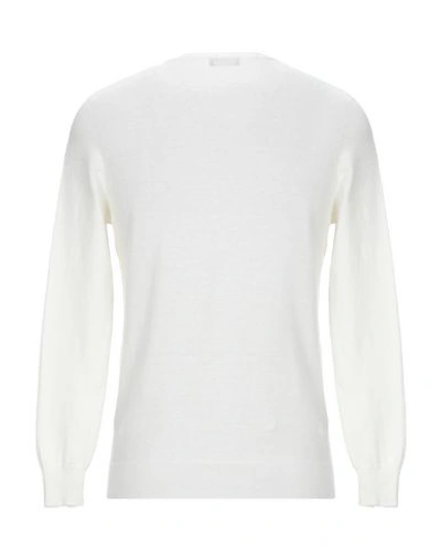Shop Drumohr Man Sweater White Size 46 Linen, Polyester