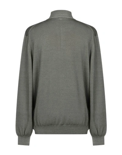 Shop Gran Sasso Man Sweater Military Green Size 40 Virgin Wool