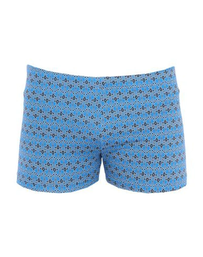 Shop Moschino Swim Shorts In Blue