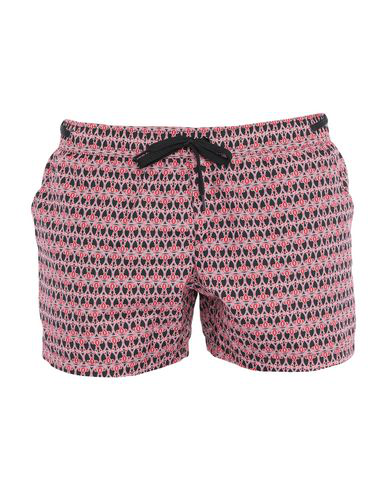 red moschino swim shorts