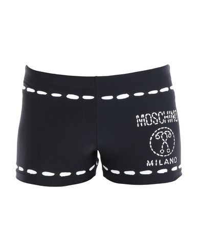 black moschino swim shorts