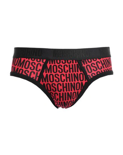 Shop Moschino Brief In Red