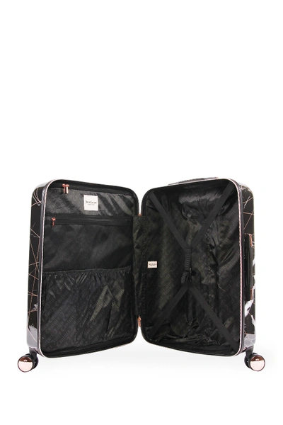 Vivian 3-piece Hardside Spinner Luggage Set In Black Marble Web