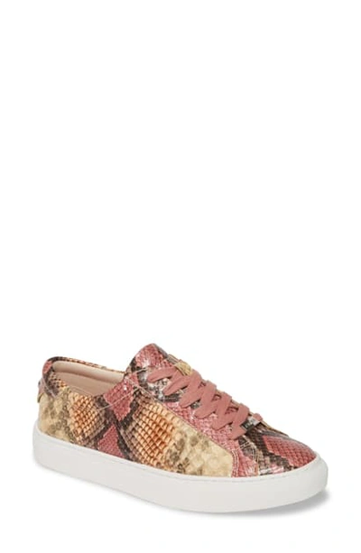 Shop Jslides Lacee Sneaker In Pink Leather