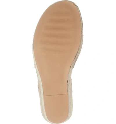 Shop Kensie Vermont Espadrille Wedge Sandal In Orange Suede