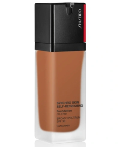 Shop Shiseido Synchro Skin Self-refreshing Foundation, 1.0 oz In 450 Copper