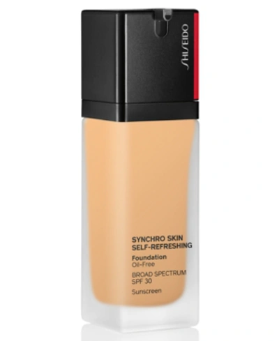 Shop Shiseido Synchro Skin Self-refreshing Foundation, 1.0 oz In 350 Maple