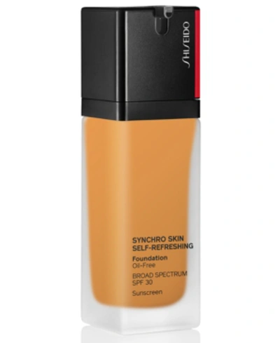 Shop Shiseido Synchro Skin Self-refreshing Foundation, 1.0 oz In 420 Bronze